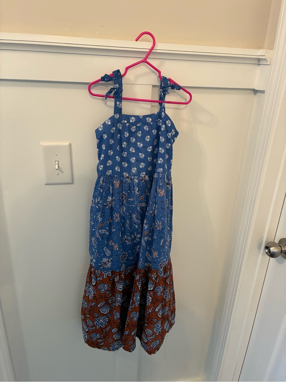 Janie and Jack Blue Floral Button-Front Dress